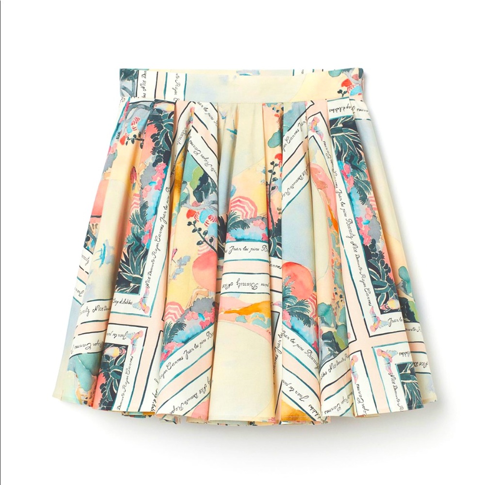 NWT H&M Printed Circle Skirt Size 10